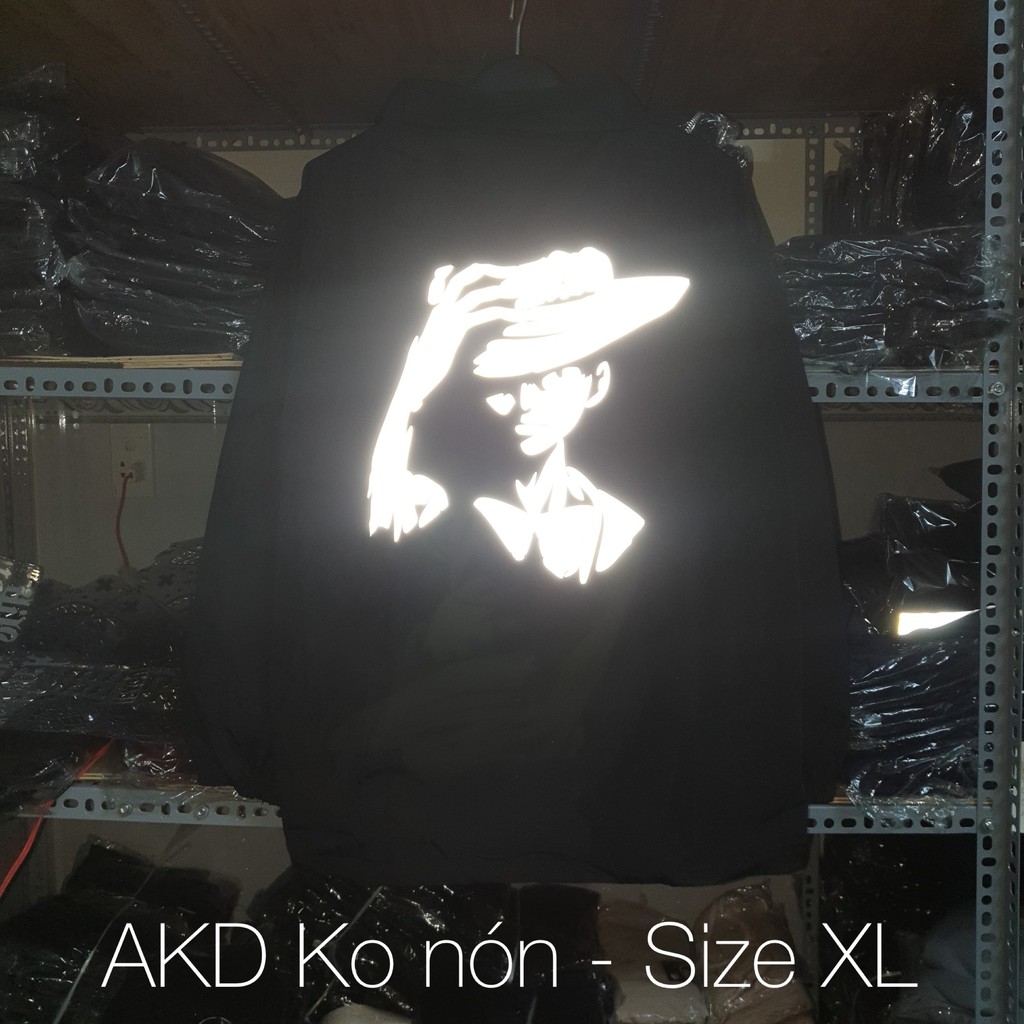 Áo khoác dù phản quang nam nữ unisex LF2 Luffy D monkey onepiece form 80kg - ảnh thật - AKDPQ