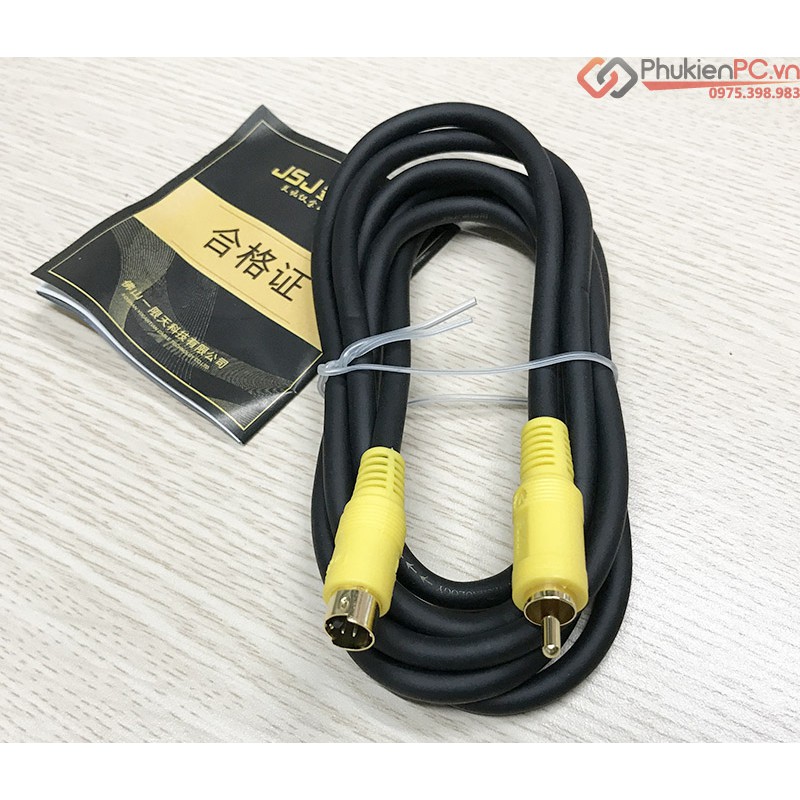 Cáp S-Video sang AV RCA  dài 1.8M (1.8 mét) cho máy siêu âm, nội soi và thiết bị giao tiếp AV RCA khác