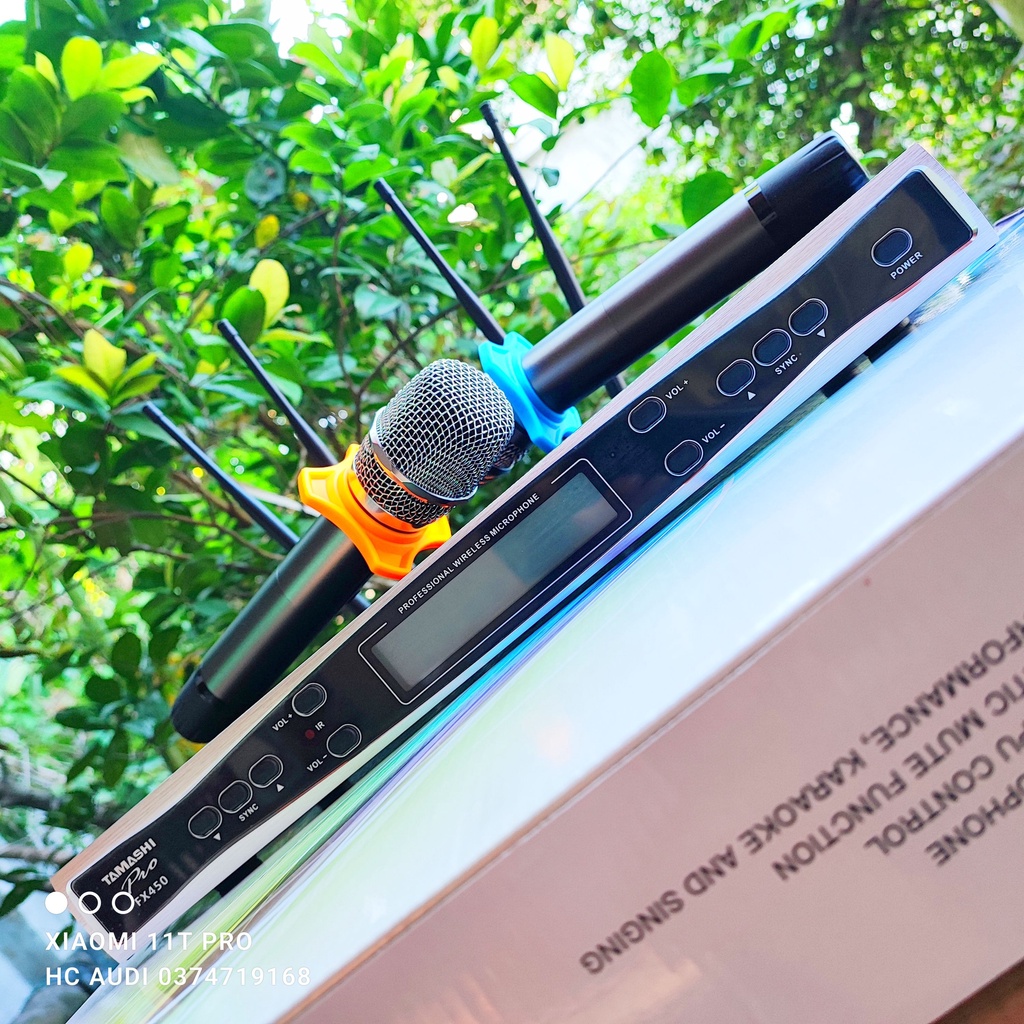 Mic không dây TAMASHI FX450 FX 450 chính hãng - micro thông minh hát cực hay
