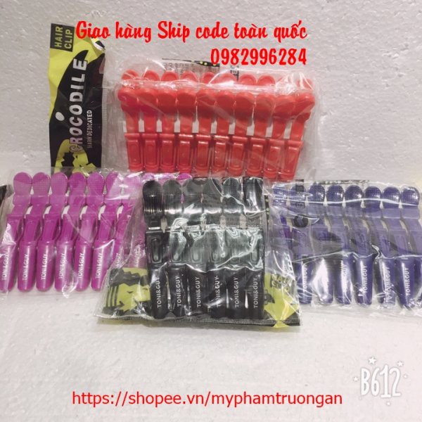 Kẹp vịt chia tóc TONY&amp;GUY (1vỉ 10 kẹp )