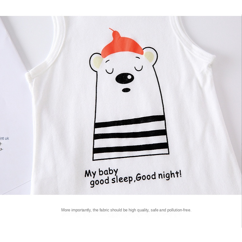 Áo liền quần Bodysuit Romper Liền Mảnh Không Tay Vải Cotton Cho Các Bé Nhỏ Từ 0-24 Tháng Tuổi