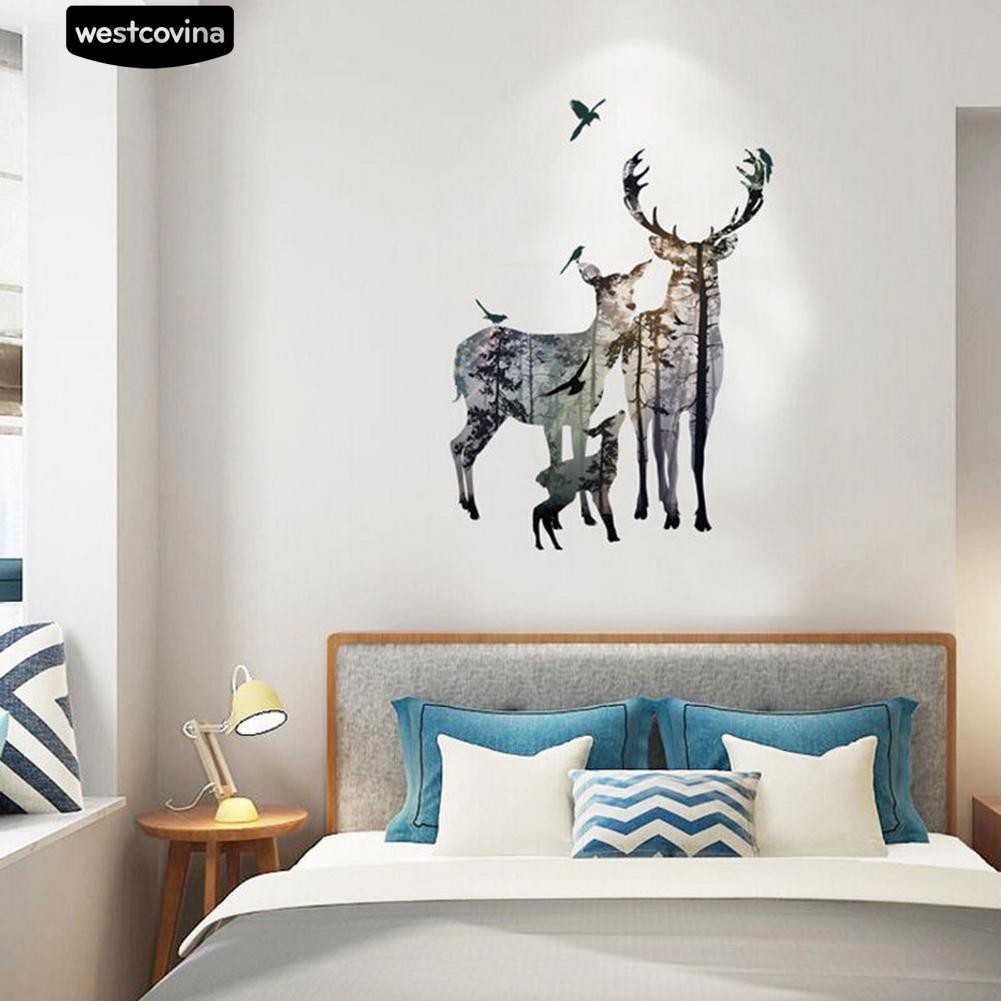 Tranh dán tường hình nai sừng tấm