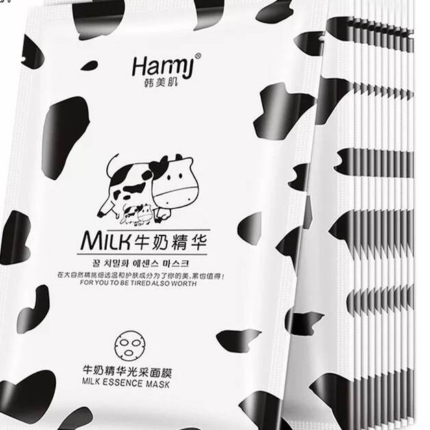 Combo 10 miếng mặt nạ sữa bò Hanmj