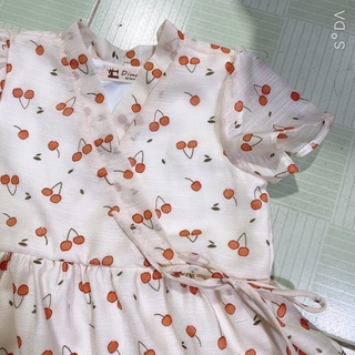 váy cherry bé siêu xinh xắn