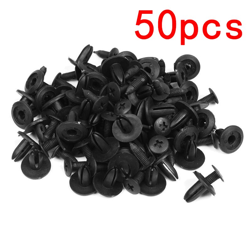 FENDER Set 50 đinh tán nhựa 6mm cho xe hơi