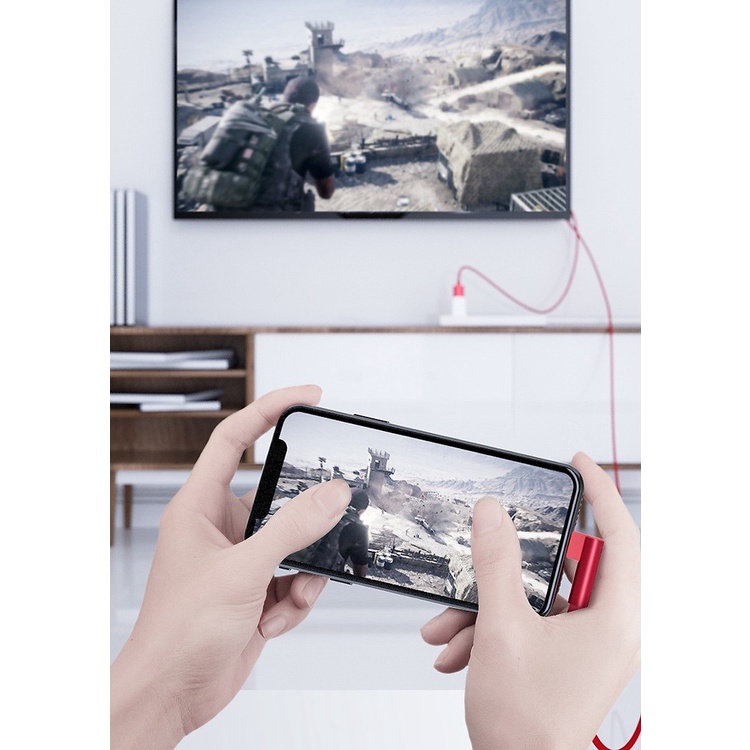 Cáp chuyển Lightning sang Tivi HD dây dù bền, chất lượng 2k