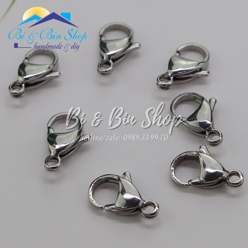 Sỉ 100 Móc Càng Cua Bằng Thép Không Gỉ Làm Trang Sức Handmade