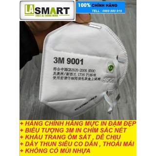 Khẩu Trang 3M - 9001 Chống bụi hạt siêu mịn PM2.5, Phòng chống Vi khuẩn và Hóa chất