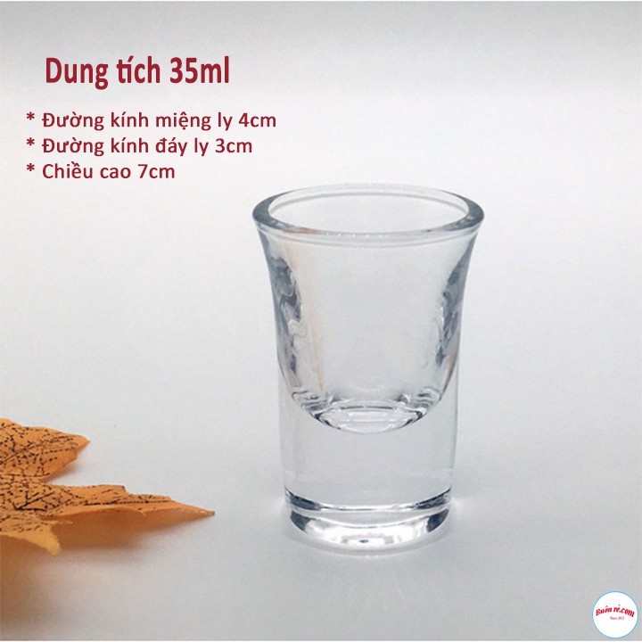 Bộ 6 Ly Rượu Thủy Tinh Đế Dày RED CHERRY Thể Tích 350ml Cao Cấp Và Hiện Đại br 00378