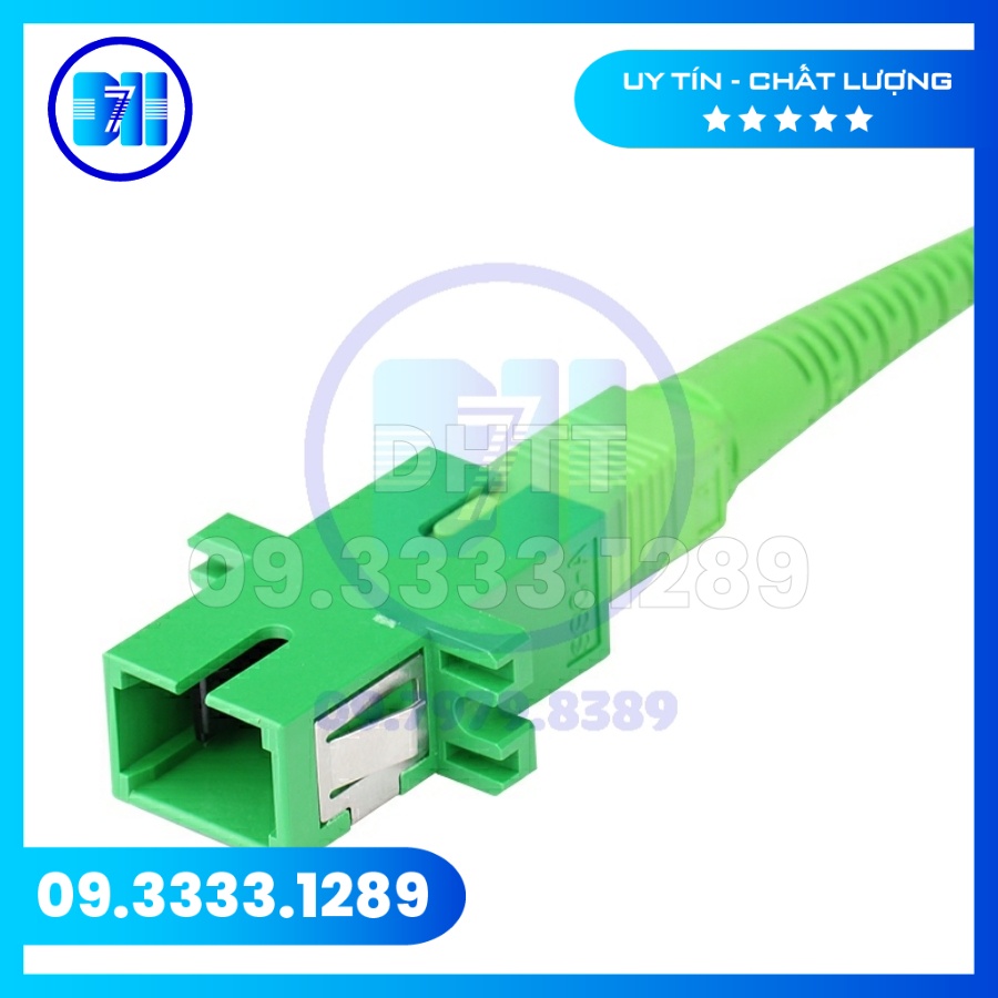 Đầu nối quang Coupler/Adapter SC-APC Xanh lá