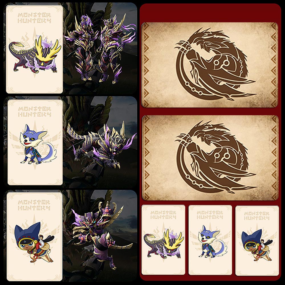 Bộ 3 / 9 Tấm Card Game Monster Hunter | BigBuy360 - bigbuy360.vn