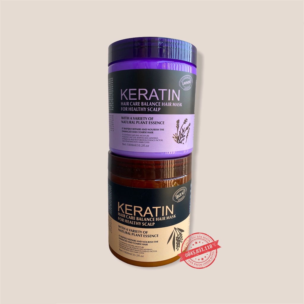 Kem ủ tóc KERATIN COLLAGEN 1000ML LAVENDER BRAZIL NUT - Ủ hấp tóc cung cấp dưỡng chất KERATIN tự nhiên   Lylyga  CT76