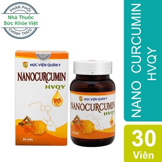 Viên uống Nano Curcumin HVQY - Lọ 30 viên - Chính Hãng