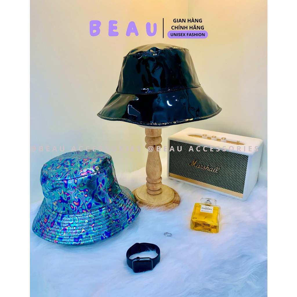 Mũ bucket Da bóng ❤️ Nón bucket Da bóng form unisex nam nữ