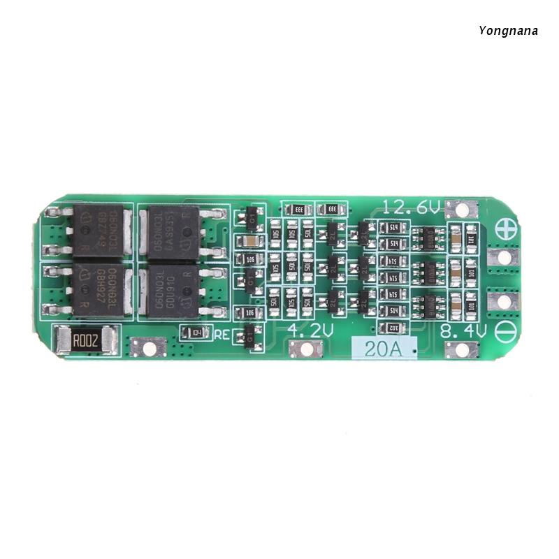 Bảng mạch bảo vệ pin Lithium 18650 3s 20a Pcb Bms 12.6vmodule