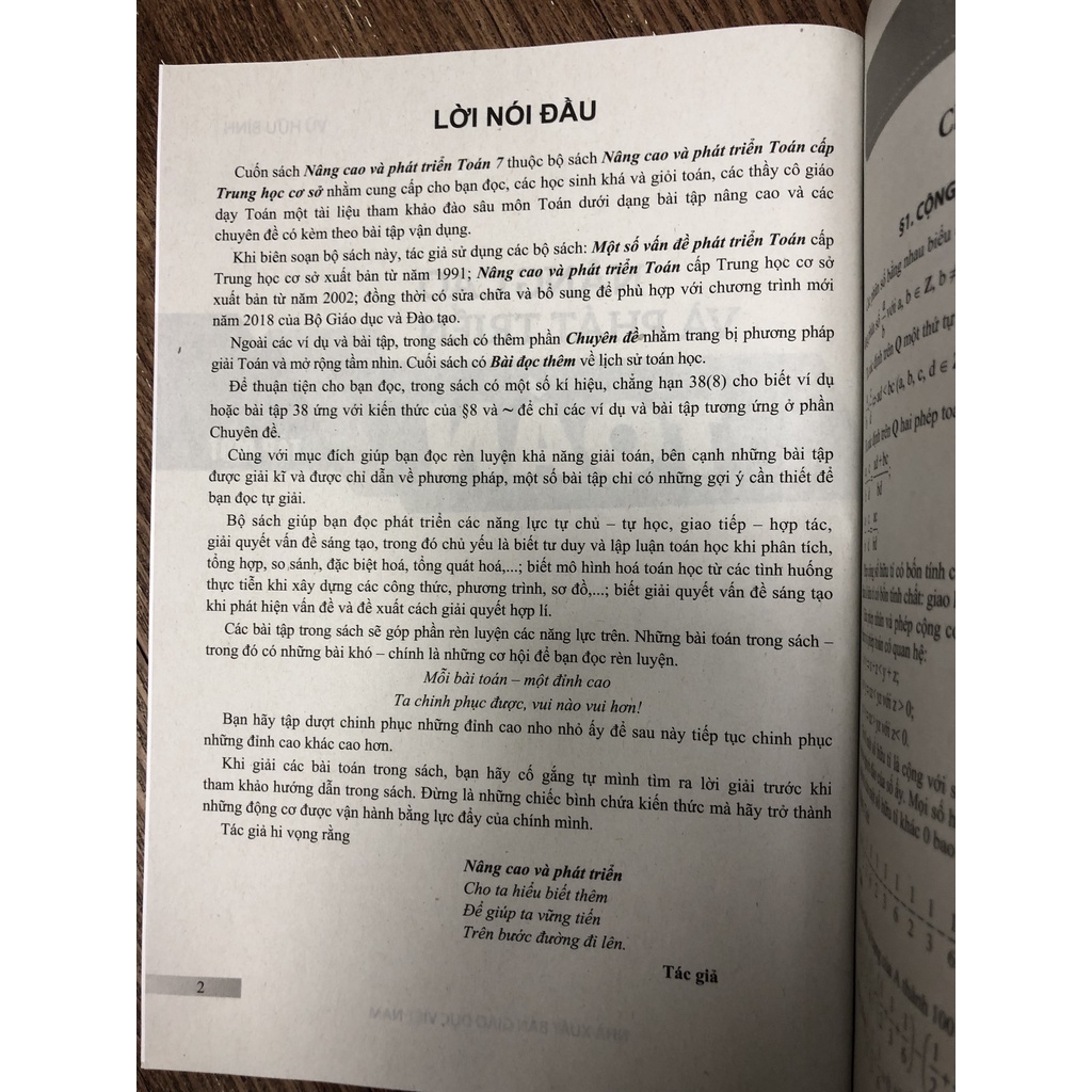 Sách - Nâng cao và phát triển toán 7