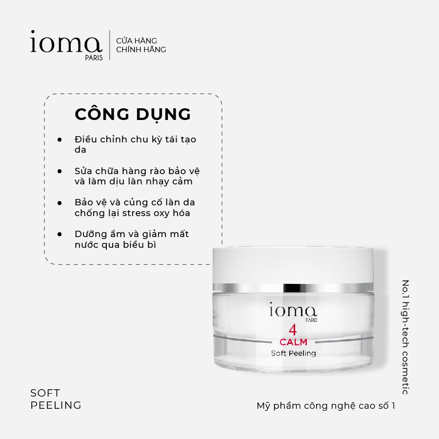 Tẩy da chết cho da nhạy cảm Ioma Paris Soft Peeling - 50ml