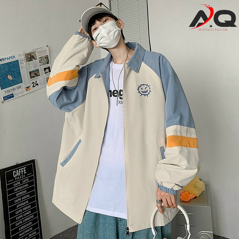 Áo khoác dù Bomber Jacket chất Mero xịn Áo Bóng Chày Khoác Gió 2 lớp chống nắng cực chất Unisex cho Nam Nữ- AQ STORE