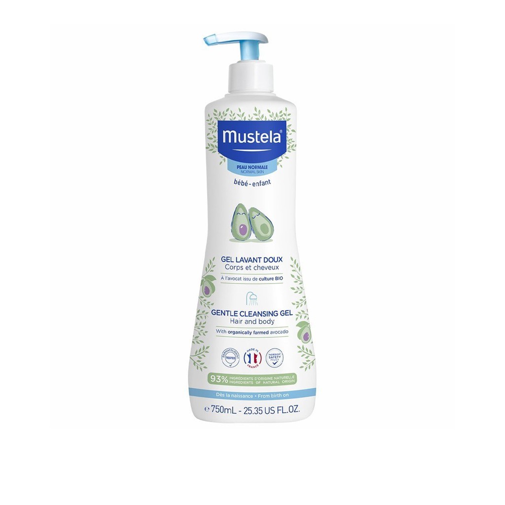 Mustela Gel tắm gội Mustela Gentle Cleansing Gel 750 ml