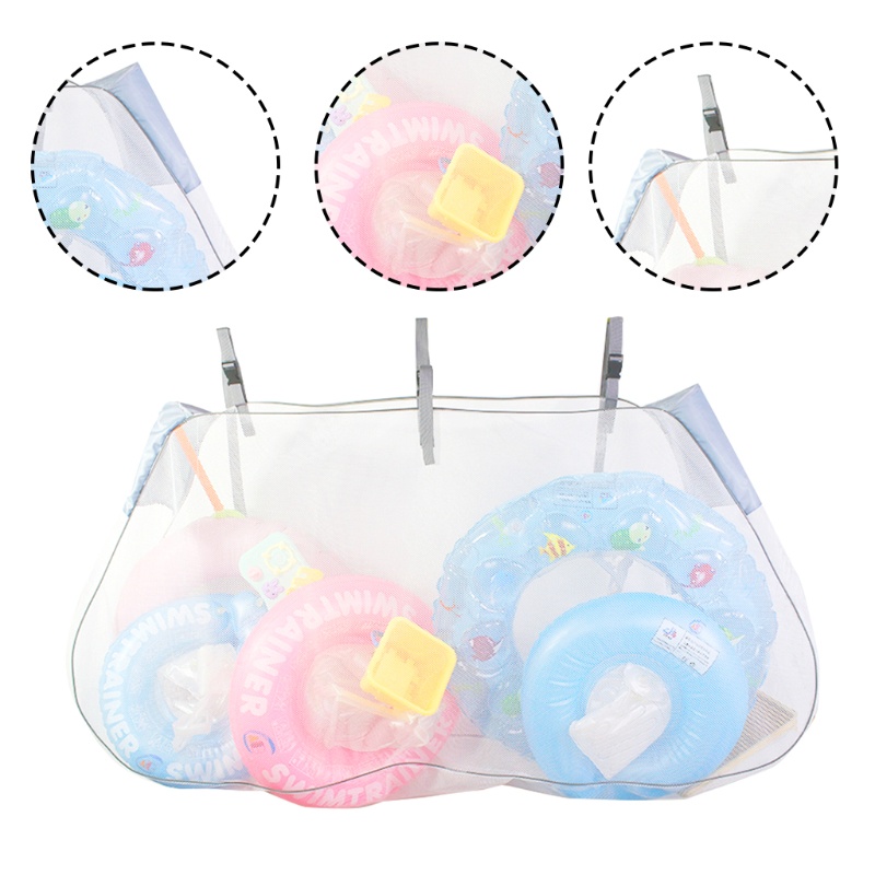 QQ Túi Lưới Cỡ Lớn Có Móc Treo Đựng Bóng Rổ / Bể bơi