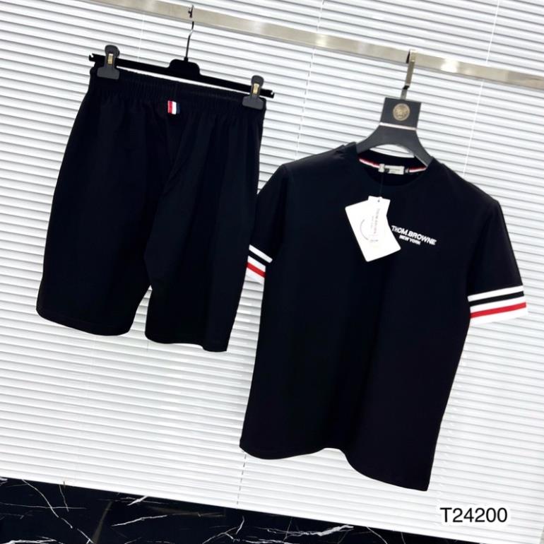 Bộ Quần Áo Nam Thom Browne Viền Trắng Cao Cấp - Bộ Nam Thom Đen Siêu Đẹp