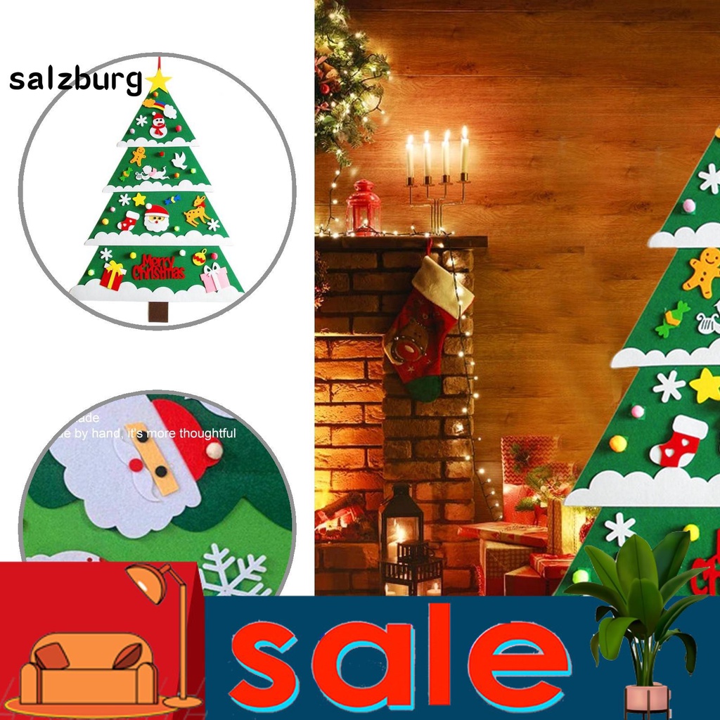 Cây thông noel bằng vải nỉ sáng tạo DIY dành cho trẻ em