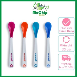 Thìa Ăn Dặm Silicon Báo Nóng Munchkin