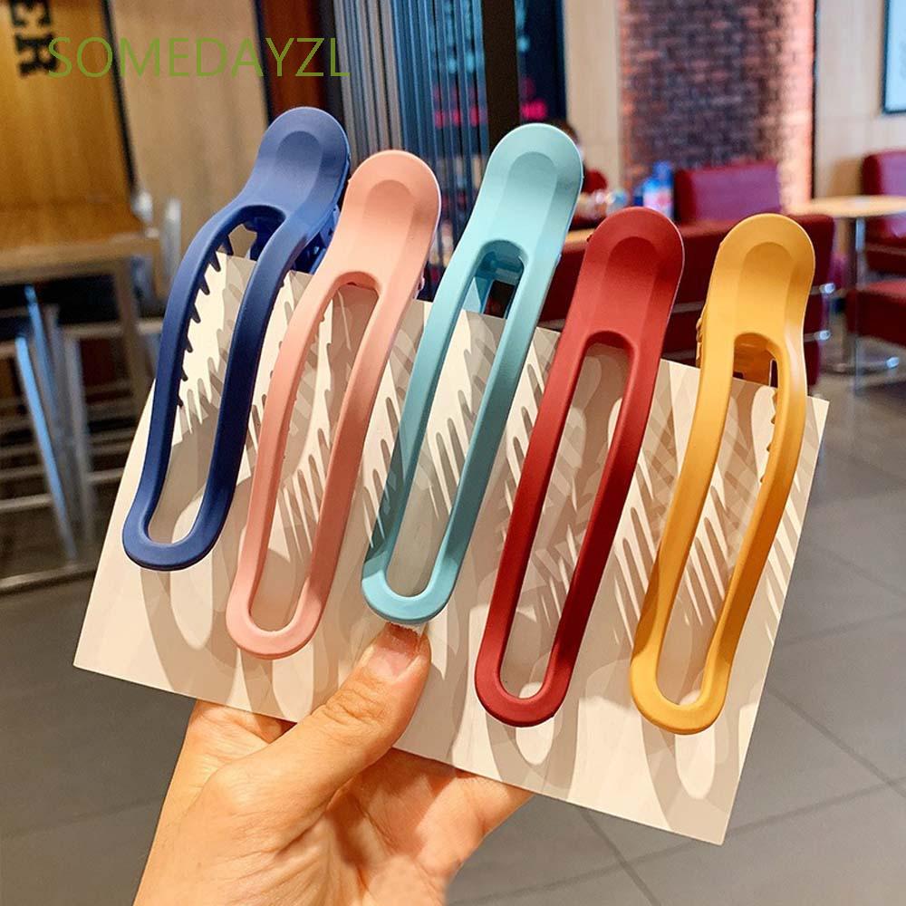 (Hàng Mới Về) Kẹp tóc hỗ trợ rửa mặt Mỏ Vịt Bằng Nhựa Nhiều Màu Sắc Cho Nữ