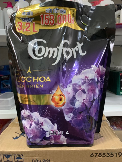 Nước xả vải comfort hương nước hoa 3,2L ( có 2 mầu như hình)