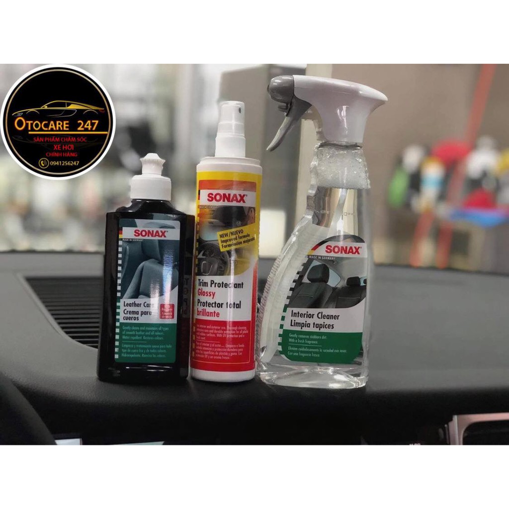 COMBO SONAX SẢN PHẨM CHĂM SÓC NỘI THẤT Ô TÔ  - Otocare247