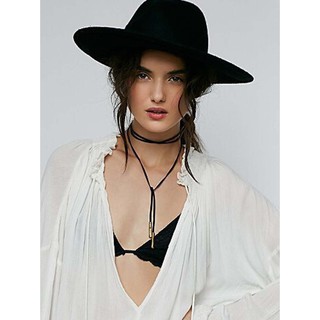 Vòng Cổ Choker Dây Da Đen