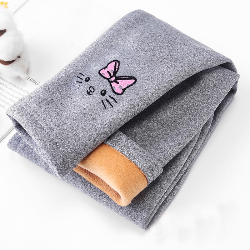 Quần Legging Cotton Lưng Thun Giữ Ấm Bốn Mùa Thời Trang Mới Cho Bé Gái 2-8 Tuổi