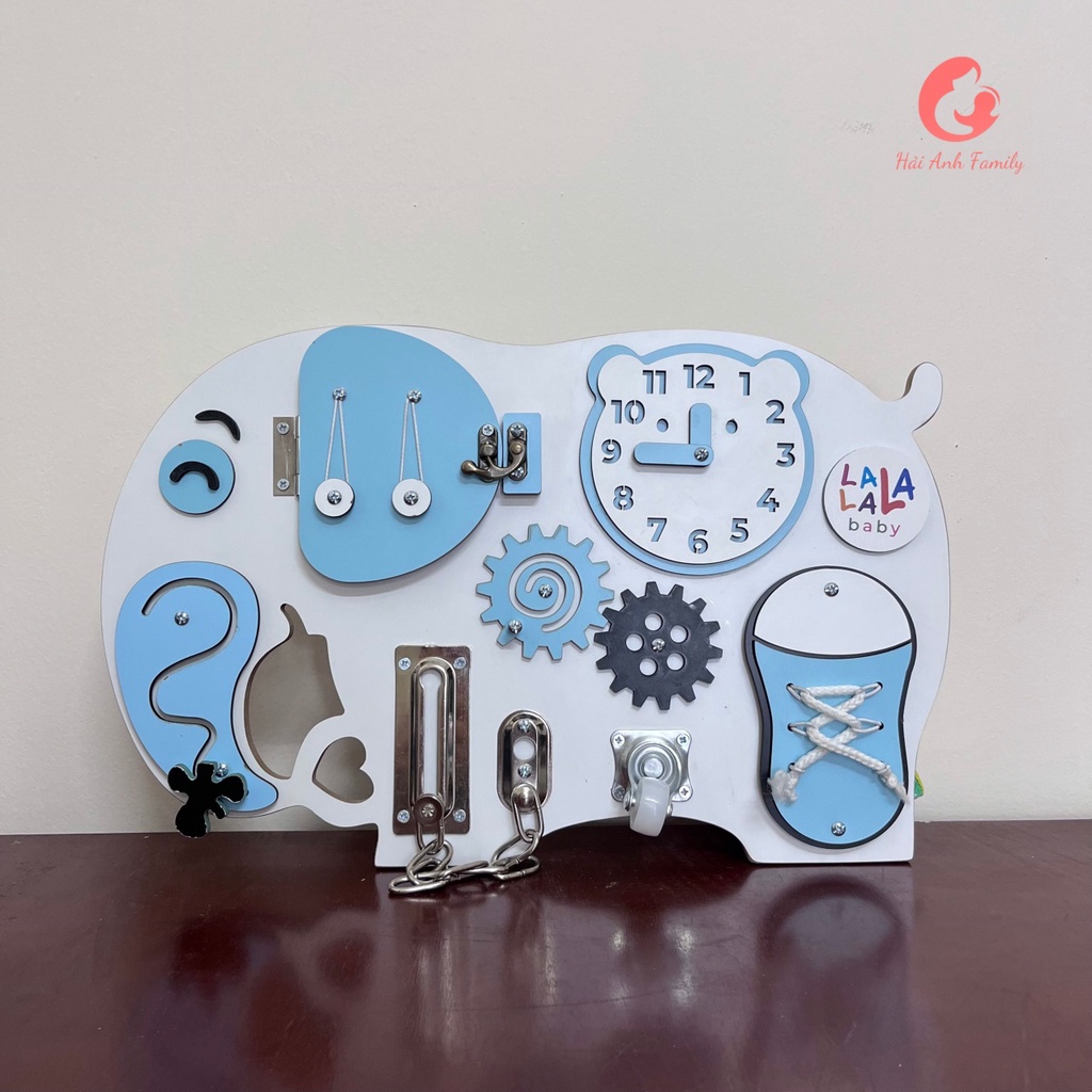 Bảng bận rộn gỗ cao cấp, chắc chắn giúp bé phát triển vận động Lalala Baby