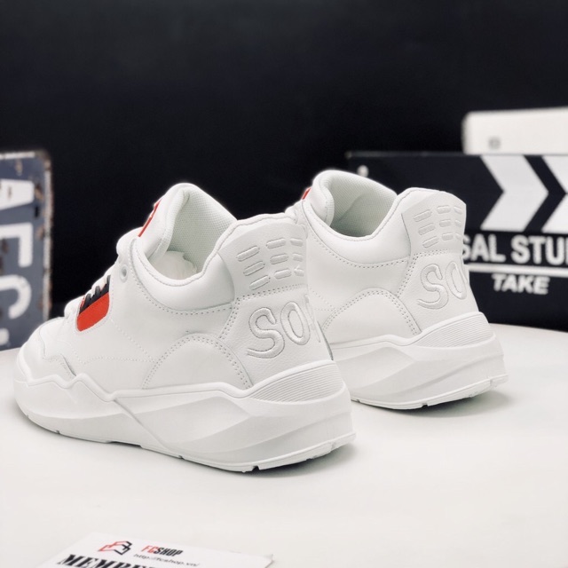 Giày tăng chiều cao⚜️Bệu Store⚜️ Giày Sneaker Nam Đế Cao - Hàng [FullBox] Nhập Khẩu - Bảo Hành Dài - Màu Trắng Đỏ | BigBuy360 - bigbuy360.vn