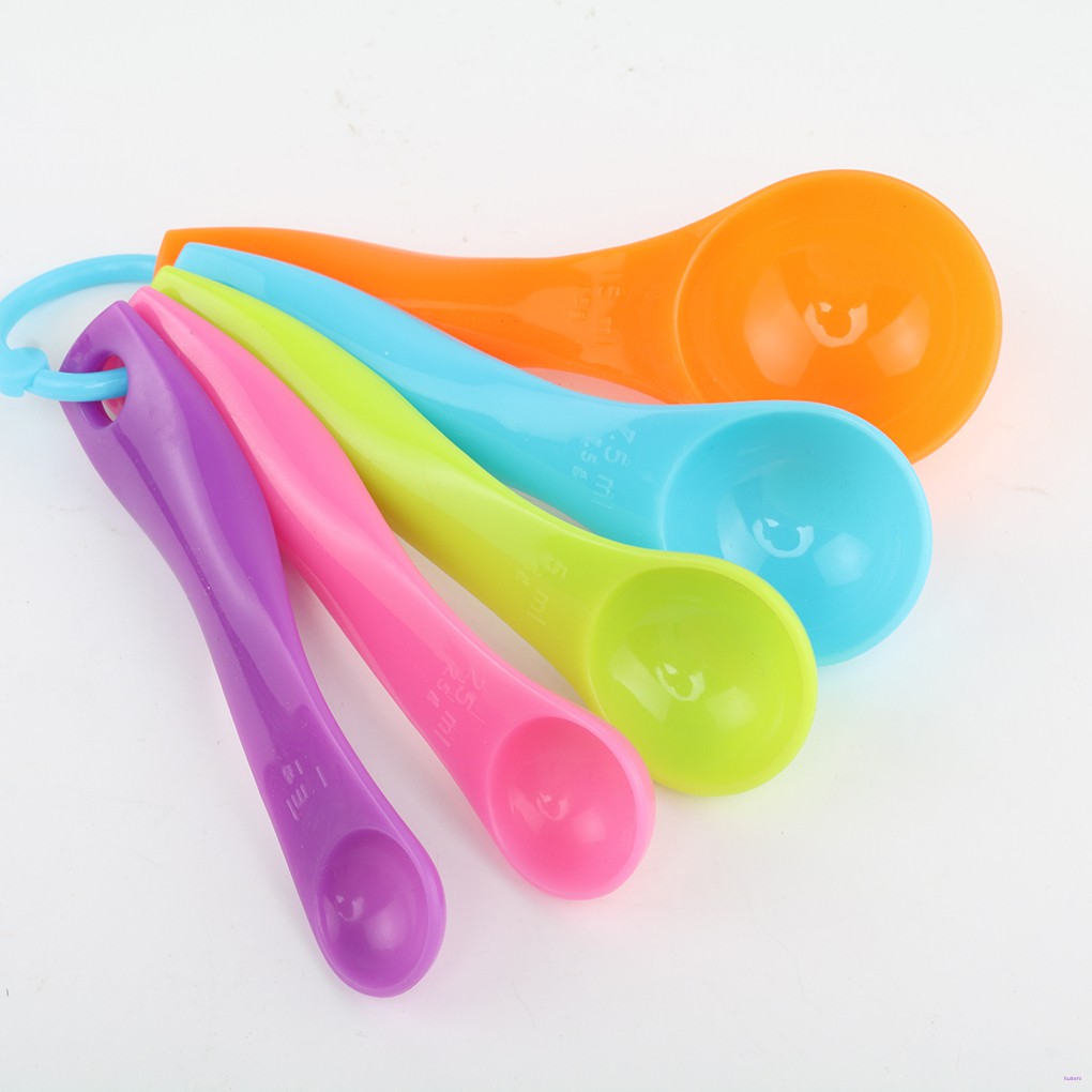 Bộ 5 Muỗng Đo Lường Làm Bánh Nhiều Màu