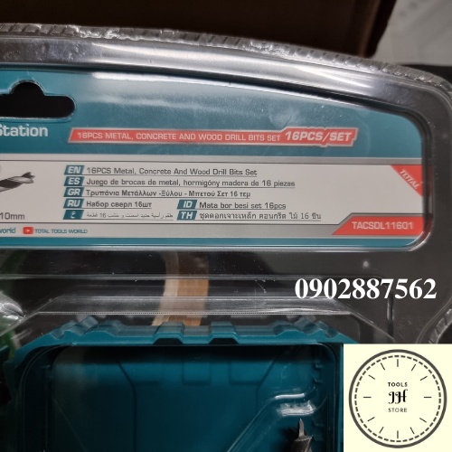 Bộ mũi khoan đa năng 16 chi tiết Total TACSDL11601