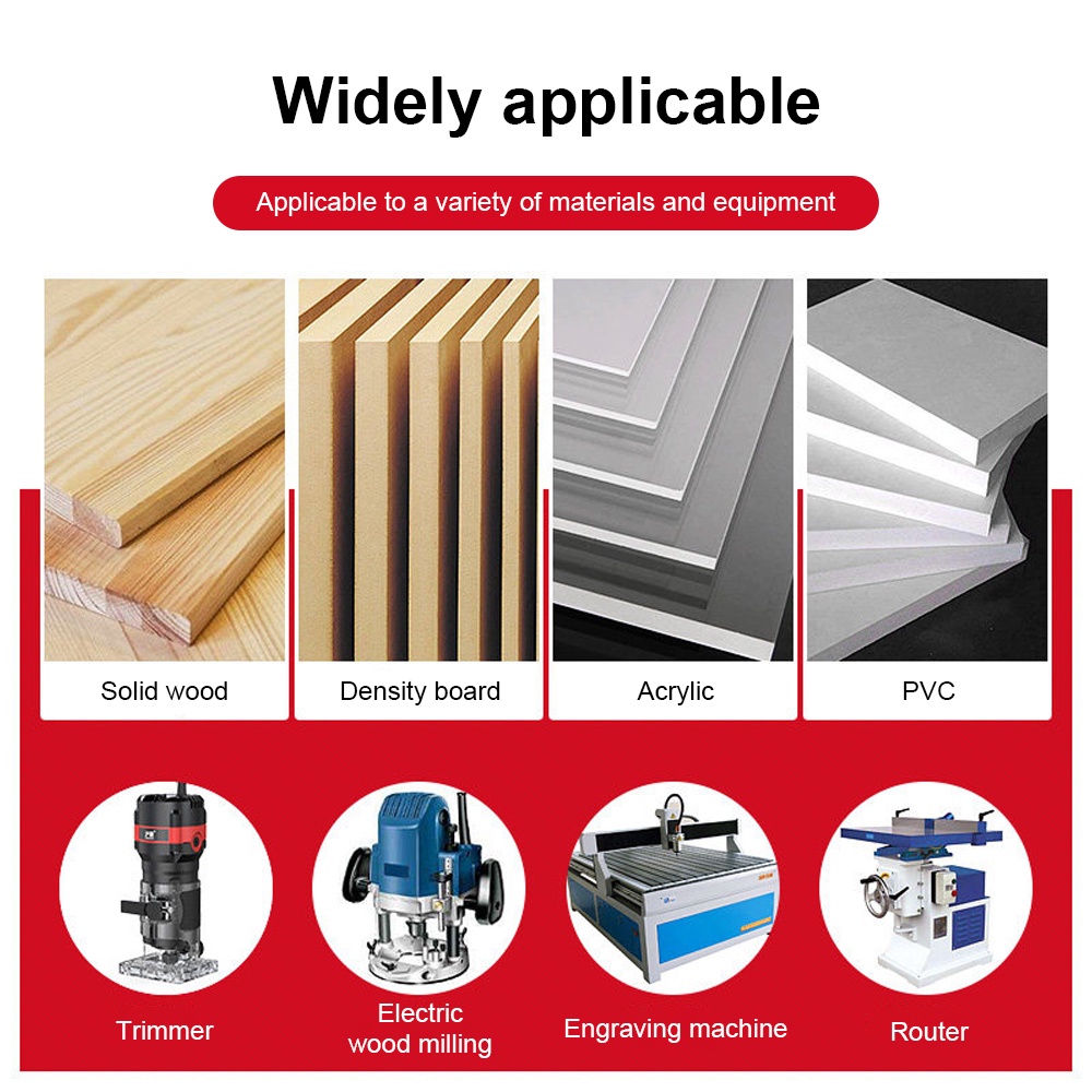 Đầu mũi khoan cắt gỗ EKEZ 8mm chuyên dụng cho máy phay dao phay CNC - cốt phay mặt bàn cnc