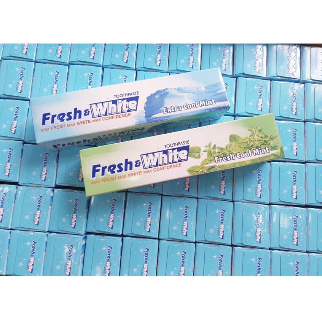set 2 Kem Đánh Răng Cao Cấp Lion Fresh & White - Extra / fresh Cool Mint 160gr