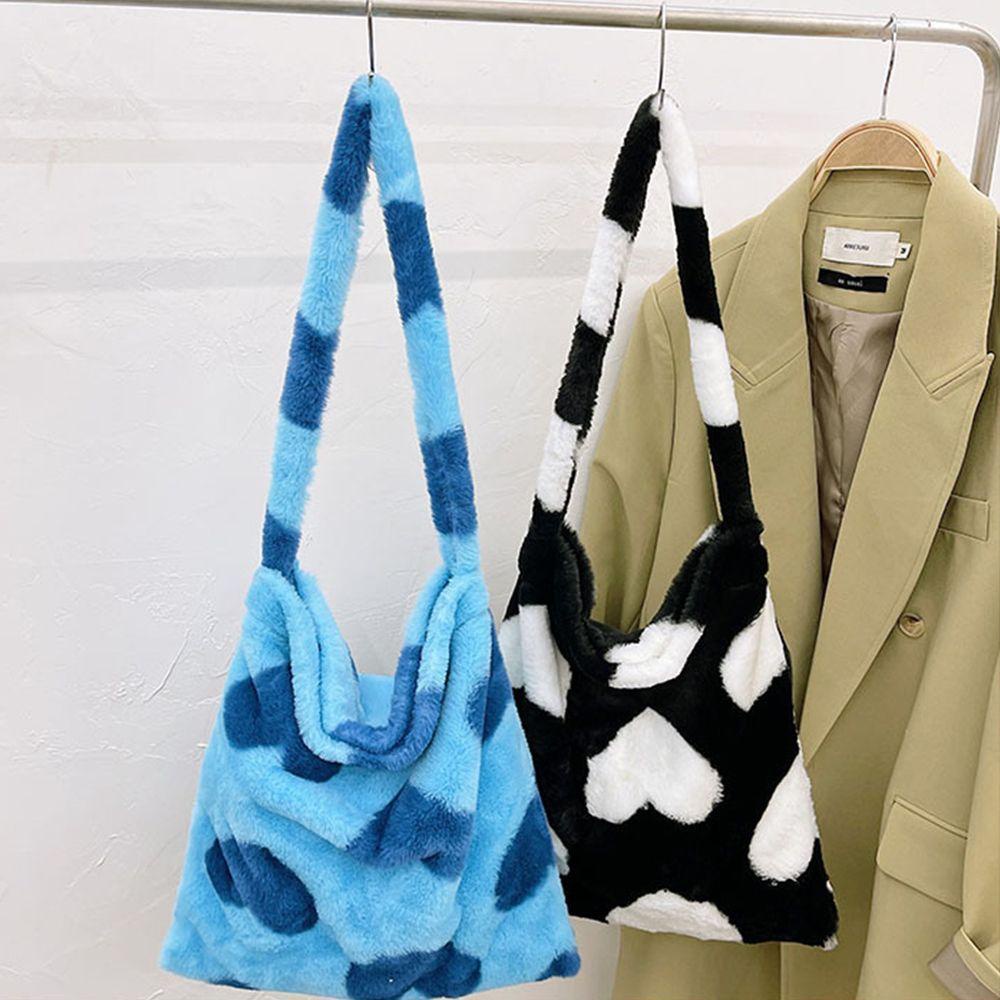 Túi Xách Đeo Vai Phủ Bông Mềm Cỡ Lớn Thời Trang Sành Điệu