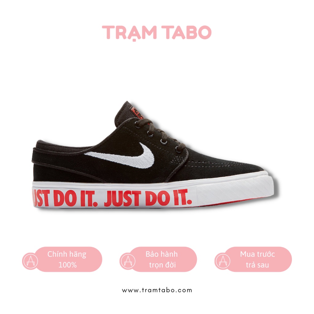 AQ9956-001 - GIÀY NỮ NIKE STEFAN JANOSKI BLACK JDI SLIP ON - MÀU ĐEN/CHỮ TRẮNG