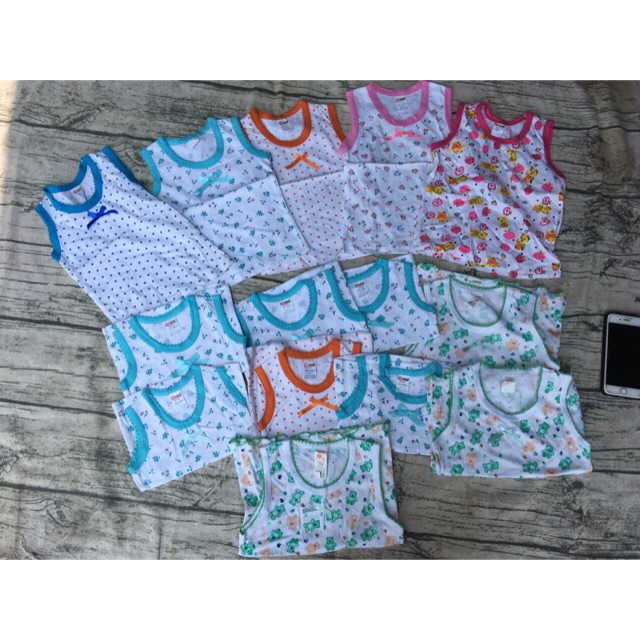 Áo ba lỗ cho bé gái sơ sinh đến 10kg