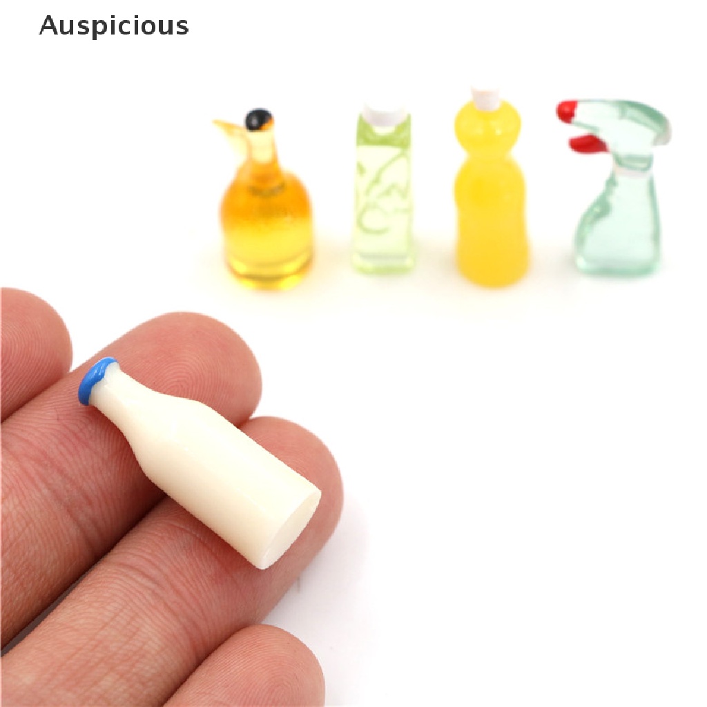 Bộ 5 Chai Nhựa Cao 3cm Tỉ Lệ 1: 12 Dùng Để Trang Trí