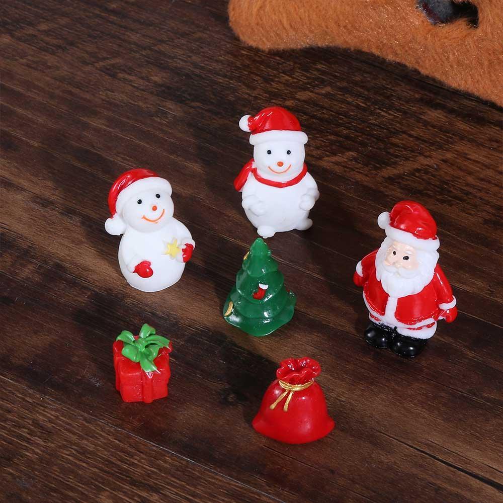 1 Phụ Kiện Trang Trí Phong Cảnh Giáng Sinh Hình Ông Già Noel Người Tuyết