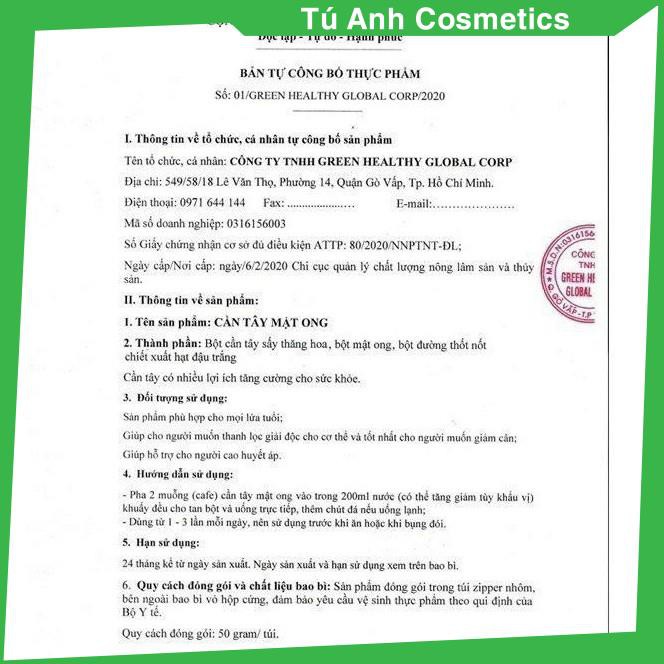 [CHÍNH HÃNG] Bột cần tây, cần tây Mật Ong Motree, hộp 14 gói, giúp giảm cân, dáng đẹp, thanh lọc cơ thể