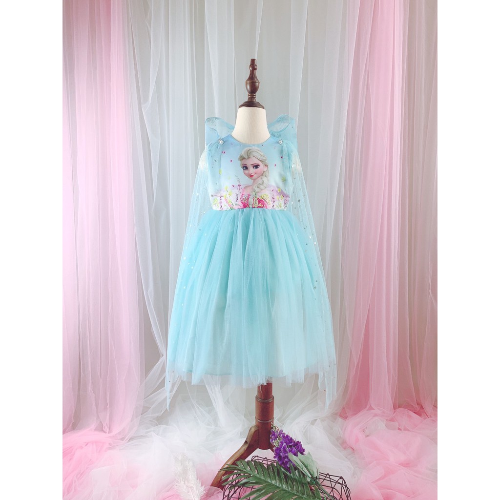 Áo đầm elsa cho bé yêu
