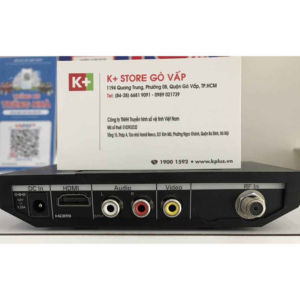 Đầu thu K+ HD dùng cho chảo thu vệ tinh-Hàng chính hãng-Không bao gồm thẻ giải mã-Nâng cấp lên HD cho đầu thu SD đời cũ