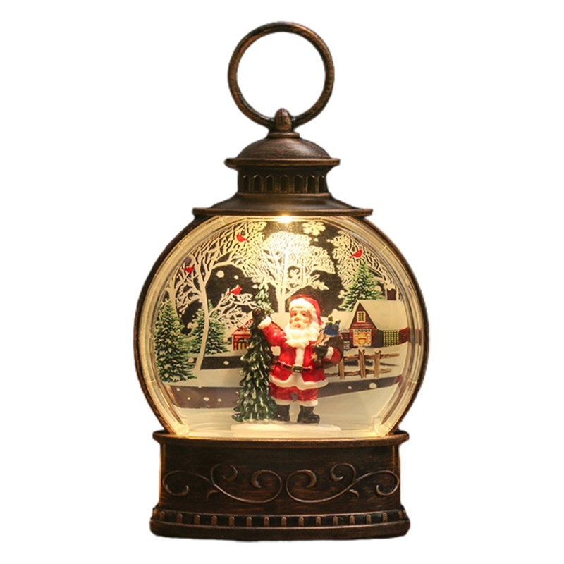 Lồng Đèn Hình Ông Già Noel / Người Tuyết Dùng Pin Dùng Trang Trí Giáng Sinh