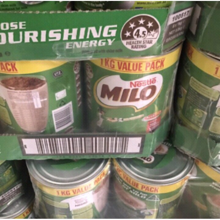 Sữa milo úc hộp 1kg date 2023