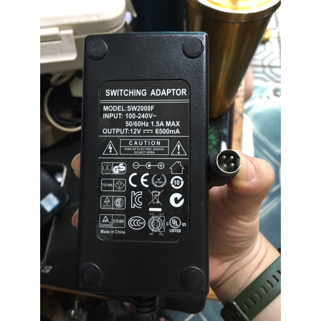 QUA SỬ DỤNG  Bộ Chuyển Đổi Nguồn điện Ổ Cứng Orico POS IN RS-065 / 12-S335B 12V 6.5 A 6500 ma 4 pin AC DC