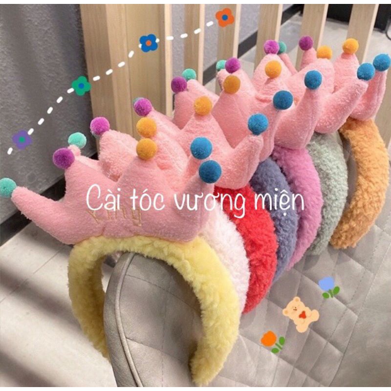 Băng đô cài tóc hình VƯƠNG MIỆN siêu dễ thương